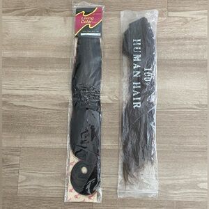 NEW!! Two hair extensions! One 100% human hair, one 100% Toyokalon
